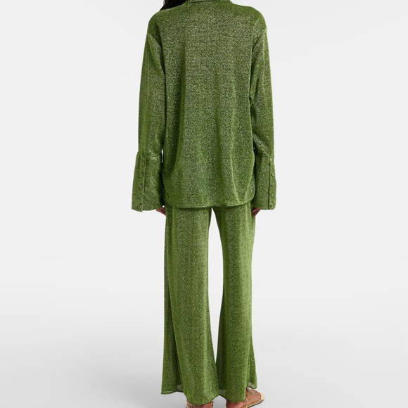 Oserée Lumière Olive-Green Wide-Leg Lounge Pants - Picture 11 of 15